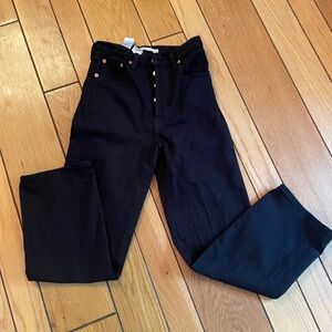 Levi’s Ribcage Straight Ankle jeans sz 24